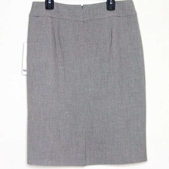 NINE WEST GRAY SHORT SKIRT - Picture 5 of 16